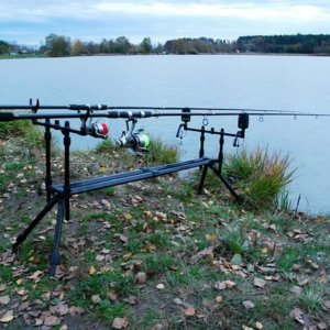 Rod Pod mit 2 Ruten